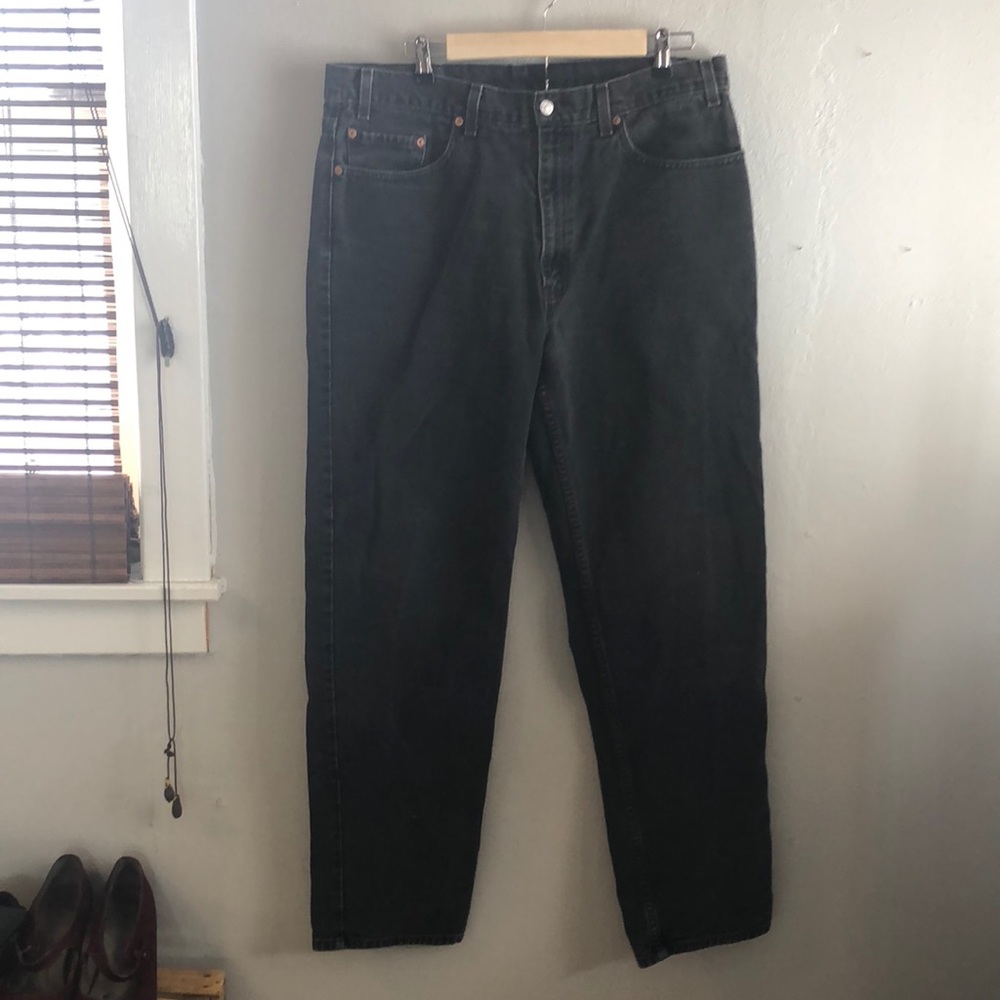 Vintage Levi’s high waisted black jeans